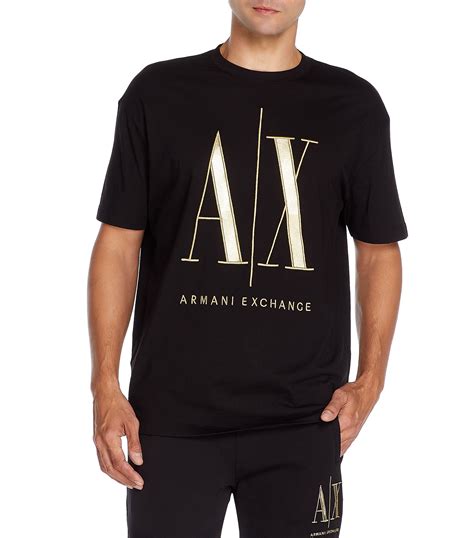 playera armani exchange negra